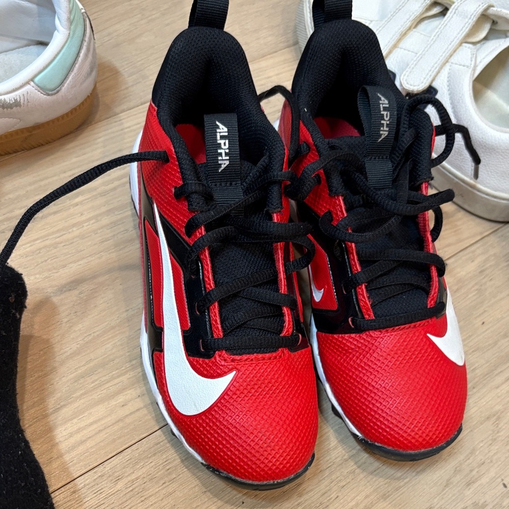 Nike Kids Red and Black Sneakers